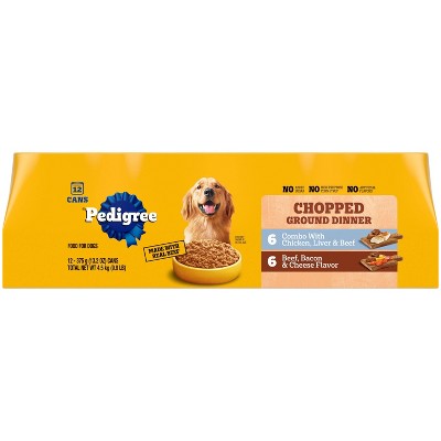 Pedigree Chopped Ground Dinner Variety Pack Wet Dog Food