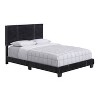 Queen Lucena Velvet Upholstered Bed Frame Black - Boyd Sleep Eco Dream: Contemporary Style, Soft Velour Fabric, Solid Wood Legs, Easy Assembly - 3 of 4