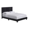 Queen Lucena Velvet Upholstered Bed Frame Black - Boyd Sleep Eco Dream: Contemporary Style, Soft Velour Fabric, Solid Wood Legs, Easy Assembly - image 3 of 4