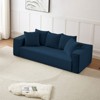 Aukfa Sleeper Sofa Couches for Living Room, Luxury Modern Couch with Deep Seat, No Assembly Required, 3 Seater, Blue - 4 of 4