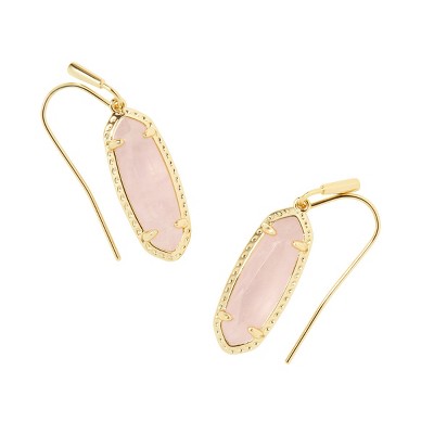 Kendra Scott Eva 14k Gold Over Brass Drop Earrings - Rose Quartz : Target