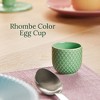 DANMARK LYNGBY Porcelain Egg Cup - Ceramic Holder for Soft Boiled Eggs - Decorative Breakfast Server - Cute & Colorful Egg Cups for Kids & Adults - 3 of 4