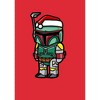 Men's Star Wars Boba Fett Santa Hat Cartoon T-Shirt - 2 of 4