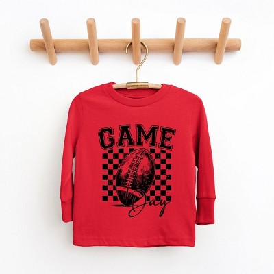 The Juniper Shop Retro Football Game Day Toddler Long Sleeve Tee