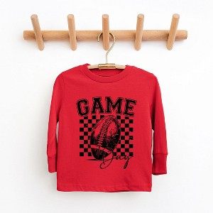The Juniper Shop Retro Football Game Day Toddler Long Sleeve Tee - 1 of 3