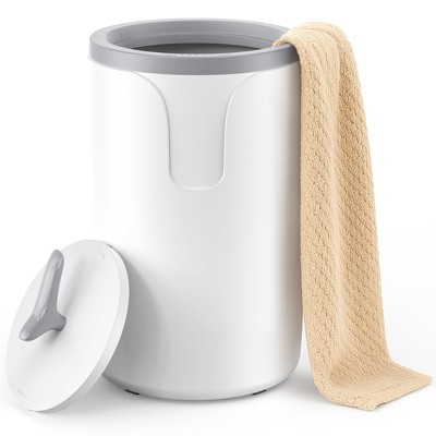 SKONYON 20L Towel Warmer Bucket with Auto Shut Off Aroma Timer Heats in 6 Minutes Ideal for Towels Robes Blankets Bathroom Spa