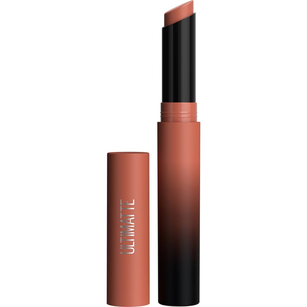 Photos - Lipstick & Lip Gloss Maybelline Color Sensational Ultimatte Slim Lipstick - 799 More Taupe - 0.06oz 