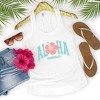Simply Sage Market Women's Aloha State of Mind Flower Graphic Racerback Tank - 3 of 3