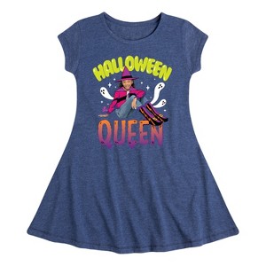 Girls' - Nickelodeon - Halloween Queen Fit & Flair Cap Sleeve Dress - 1 of 3