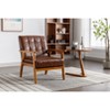 NicBex Velvet Fabric Accent Chair,Upholstered Living Room Chairs with Mid-Height Backrest,Mid-Century Arm Chair,Accent Chairs for Living Room - 2 of 4