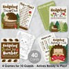 Big Dot of Happiness Forest Hedgehogs - 4 Woodland Birthday Party Games - 10 Cards Each - Gamerific Bundle - 2 of 4