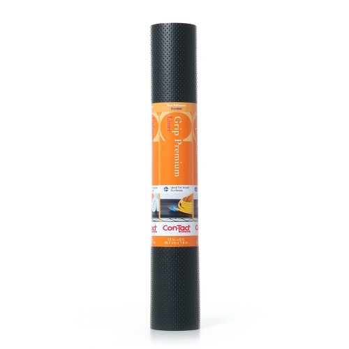 Con-Tact Brand Embossed Grip Premium Non-Adhesive Shelf Liner - Black