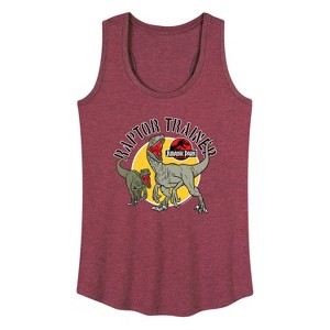 Women's - Jurassic World - Raptor Trainer Graphic Racerback Tank - 1 of 4