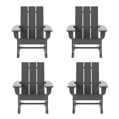 WestinTrends  Modern Adirondack Outdoor Rocking Chair (Set of 4)