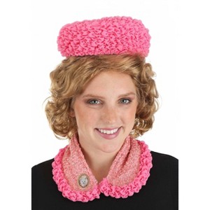 HalloweenCostumes.com One Size Fits Most Women Women's Harry Potter Dolores Umbridge Hat & Cat Pin Accessory Kit, Pink - 1 of 4