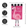 Evergreen Flag Let's Flamingle Garden Applique Flag - 2 of 4