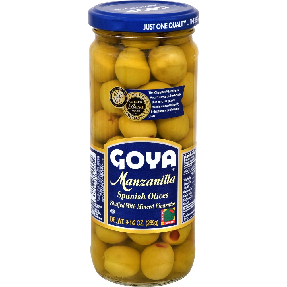 MANZANILLA SPANISH OLIVES STUFFED WITH MINCED PIMIENTOS