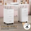 Manicure Table Nail Desk for Nail Tech, Nail Table Station with Electric Dust Collector, Nail Salon Storage Table - 4 of 4