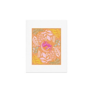 Deny Designs Thirty One Illustrations Tiger Moon in Tangerine Framed Wall Art Print - 1 of 4