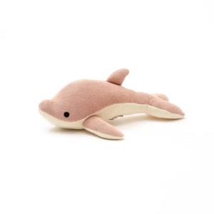 TopComfy Baby and Toddler Learning Toys Knitted Stuffed Dolphin Soft Toy Soft Knitted Yarn Dorsal Fin Ocean Toy Baby Toy For Kids, Pink, 17"*11"*2" - 1 of 4
