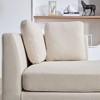 PAGED Modern Accent Chair, PU Leather Arm Chair with High Backrest, Living Room Reading Chair for Bedroom - 3 of 4