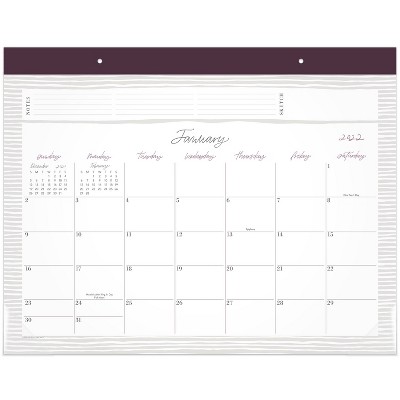 2022 Desk Calendar Standard Stripe - Leah Bisch for Cambridge