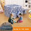 8Pcs Kids Couch, Modular Kids Explore Sofa for Toddler, Convertible Plush Toddler Couch with Washable Cover, Glow Blue - 4 of 4