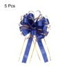 Unique Bargains Christmas Wedding Car Basket Gift Wrapping Big Pull Bow 5 Pcs - 3 of 4
