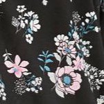 black multi floral