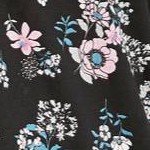 black multi floral