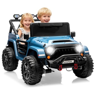 24V Ride on Toys for Kids, 2 Seater Electric Ride on Car with Remote Control, 4 Powerful Motors 4WD/2WD 3 Speeds LED Lights Bluetooth