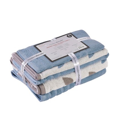 Organic Blue Cotton 6-Piece Towel Set