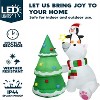 Joyfy 6ft Christmas Polar Bear Inflatable - LED Light-Up Decor with Penguin & Tree for Yard, Garden & Outdoor Holiday Displays - 2 of 4