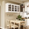 FUFU&GAGA White Glass - Door Kitchen Wall Cabinet: Multi - Functional Spice & Tableware Storage - 4 of 4