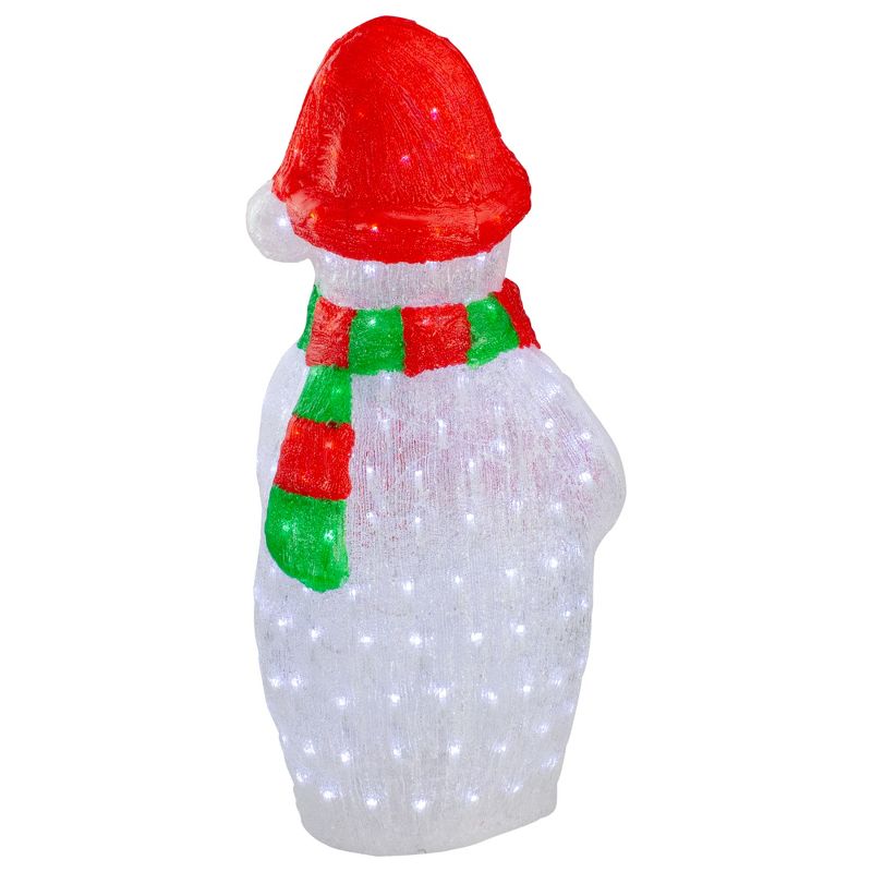 Northlight Lighted Commercial Grade Acrylic Outdoor Snowman Christmas Decoration - 34", 5 of 7