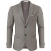 Clearlove Mens Slim Fit Two Button Suit Jacket Classic Notch Lapel Blazer Professional Tailored Dress Coat Wedding Business Formal Wear - 2 of 4