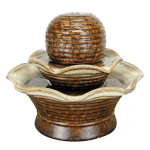 Tiered Ball Indoor Water Fountain With Pump - Foreside Home & Garden - 1 of 4