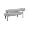 Meridian Furniture,Parlor Boucle Fabric Bench - 3 of 4