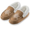 Collections Etc Snowflake Embroidered Slippers - 2 of 4