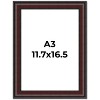 PosterPalooza | Linear Brown Picture Frame - UV Acrylic, Foam Board Backing, Hanging Hardware - 2 of 4
