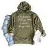 Simply Sage Market Women's Graphic Hoodie If It Doesn't Challenge You - 2 of 2