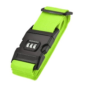 Unique Bargains Travel Packing Adjustable Luggage Strap with Buckle and Combination Lock - 1 of 4