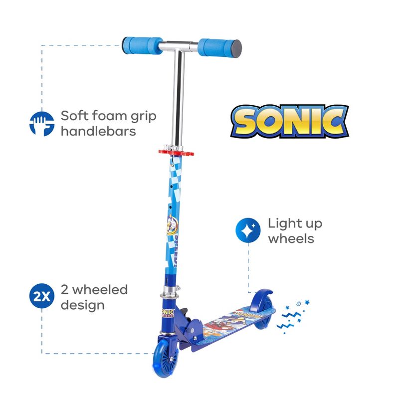 Sonic the Hedgehog 2 Wheeled Kids Scooter, 1 of 10
