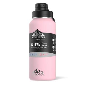 HYDRAPEAK Active Chug 40 oz. Pinkl Triple Insulated Stainless Steel Water  Bottle HP-Chug-40-Pink - The Home Depot