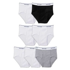 Fruit Of The Loom 7 Pack Boys Cotton Stay Cool & Dry Tagless Briefs - 1 of 4