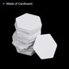 Unique Bargains Hexagon Shapes English Paper Reusable Sewing DIY Quilting Templates 100 Pcs - 4 of 4