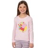 Peppa Pig Girls Pink and Grey Striped Pajamas Shirt and Pant Tight Fit Set Pink - 2 of 4