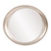 Howard Elliott 39"x35" Metallic Framed Oval Wall Mirror Warm Silver - 4 of 4