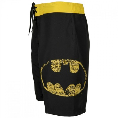 Batman Mens Batman Symbol Heather Black Board Shorts - XLarge (40-42) — фото 4