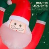 Syemin Inflatable Holiday Decorations 7FT Hanging Christmas Inflatable Santa with Dog, Christmas Blow Up Decoration, Multicolored, 25"*33"*84" - 4 of 4